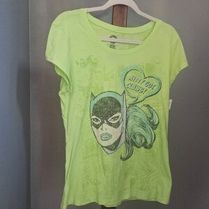 DC Comics Lime Green Catwoman Tee XXL